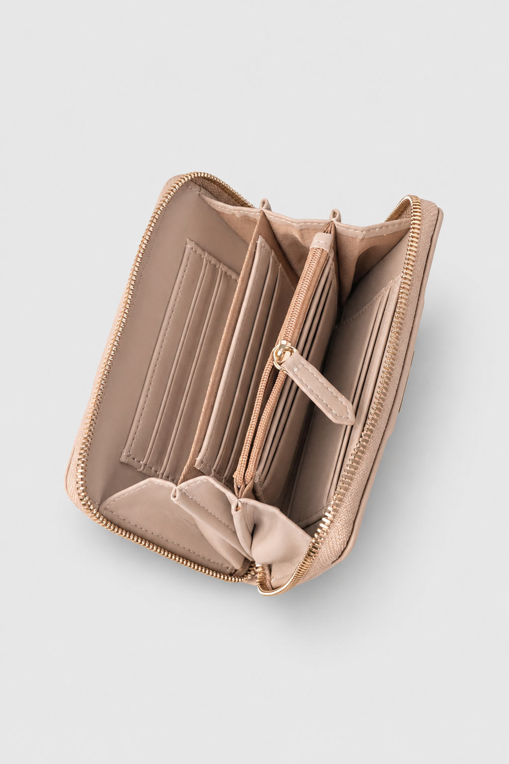 Kensington Medium Zip Around Purse - Mushroom