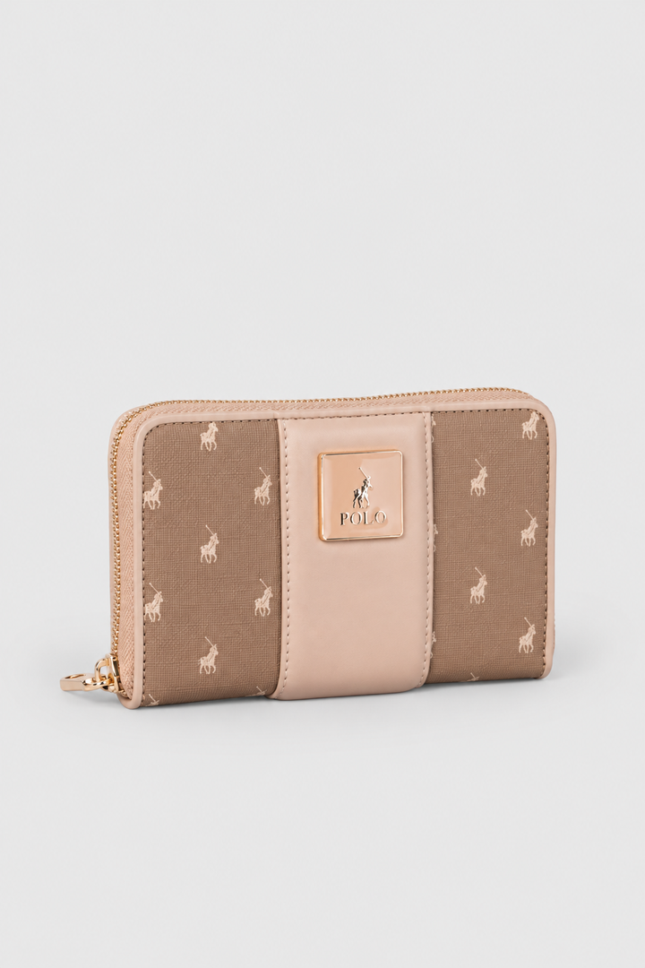 Kensington Medium Zip Around Purse - Mushroom