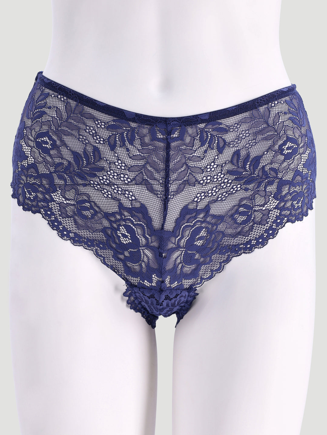 3 Pack Lace Boyleg Panties - Navy/Mauve/Cream