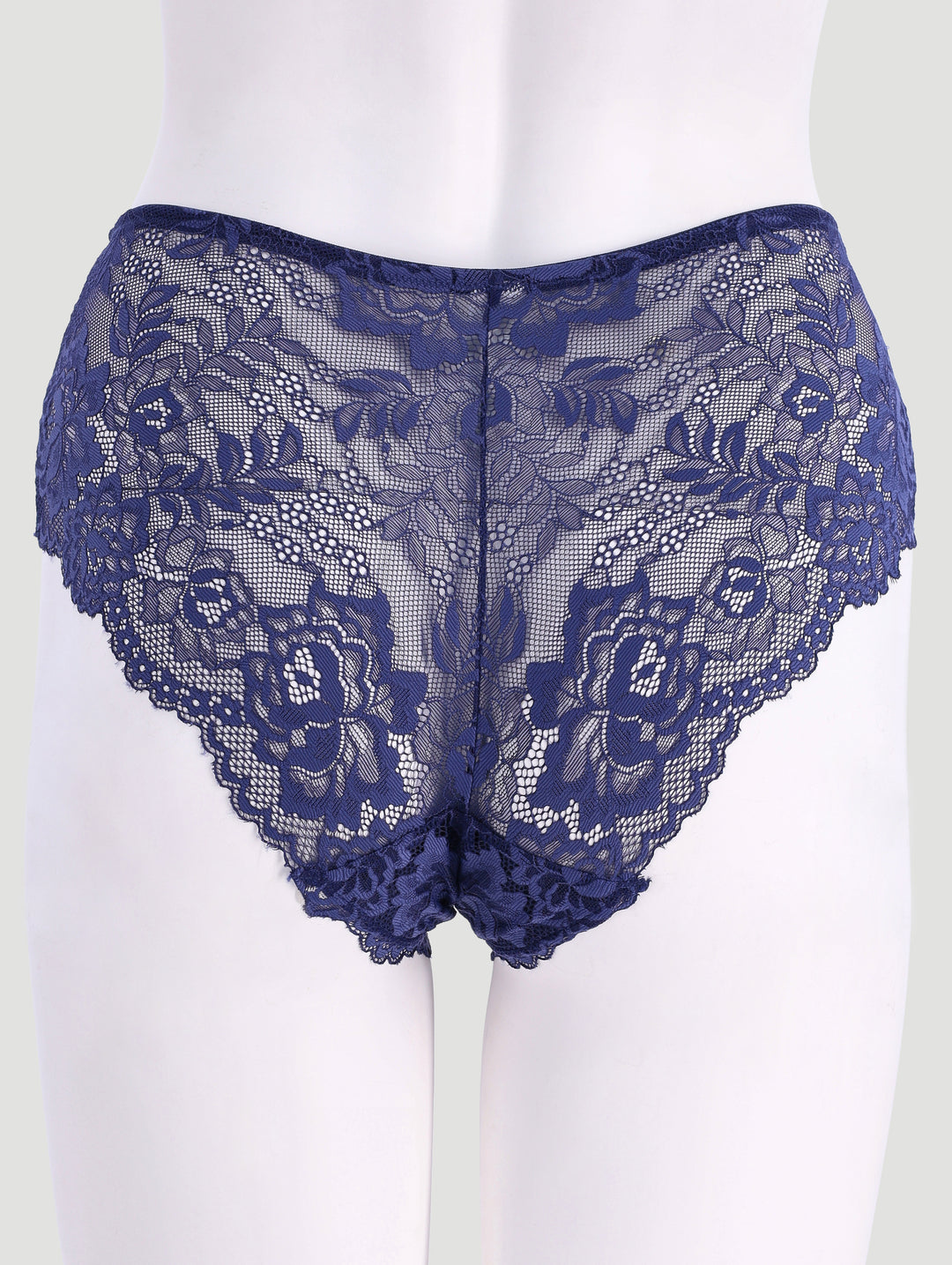 3 Pack Lace Boyleg Panties - Navy/Mauve/Cream
