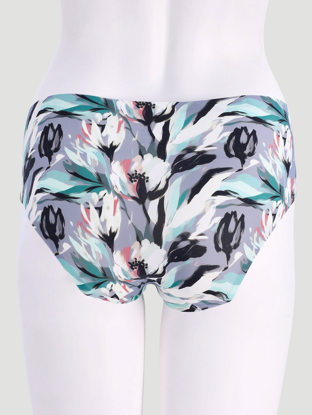 3 Pack Seamless Boyleg Panties - Floral/Rose/Black