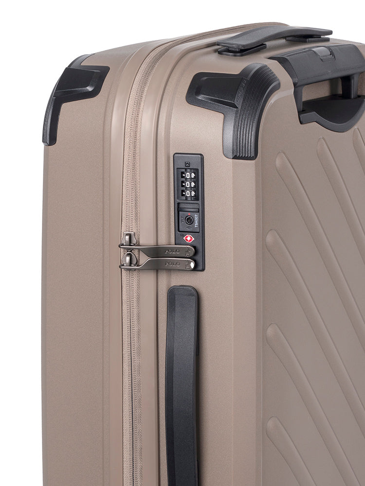 Sport Hard Shell Carry On Trolley Case - Stone