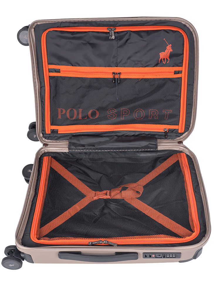 Sport Hard Shell Carry On Trolley Case - Stone