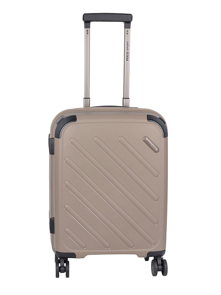 Sport Hard Shell Carry On Trolley Case - Stone