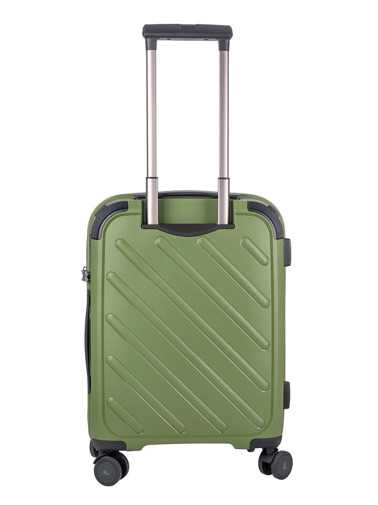Sport Hard Shell Carry On Trolley Case - Green