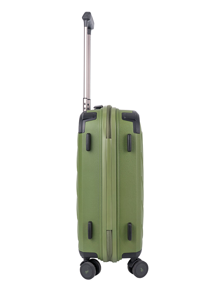 Sport Hard Shell Carry On Trolley Case - Green