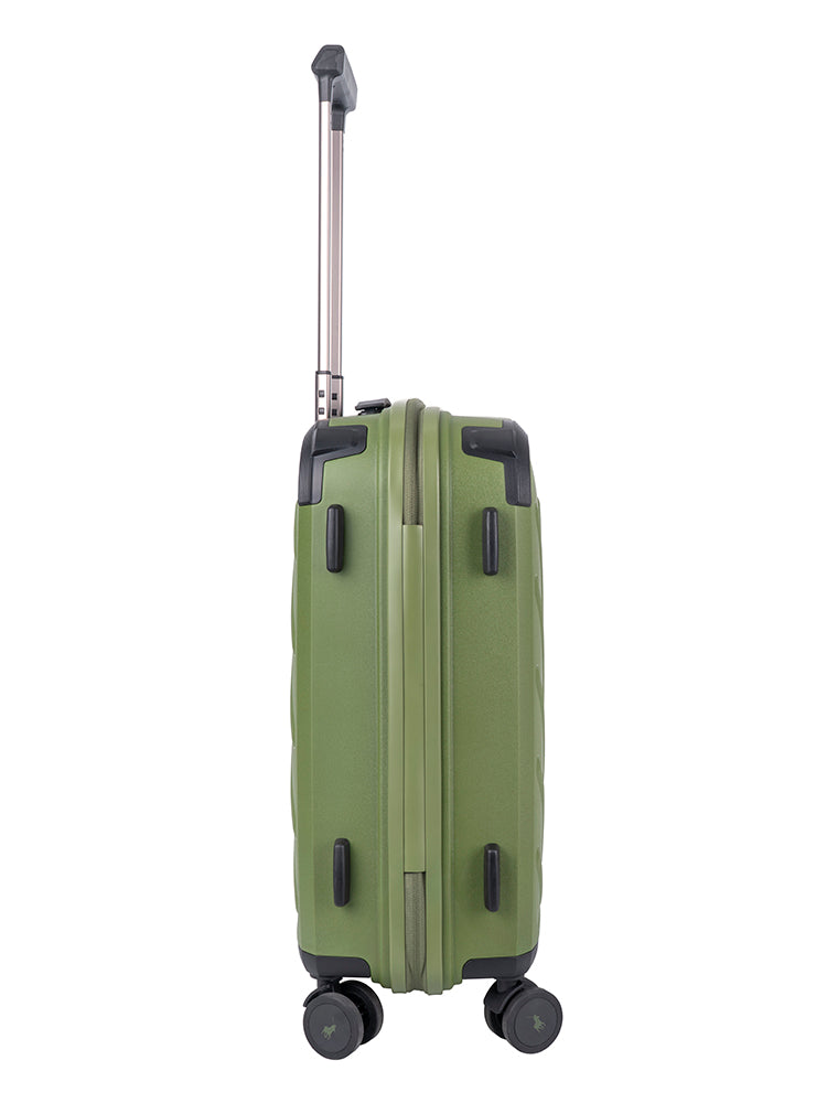 Sport Hard Shell Carry On Trolley Case - Green
