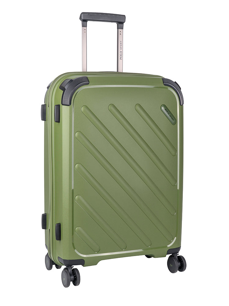 Sport Hard Shell Medium Trolley Case - Green