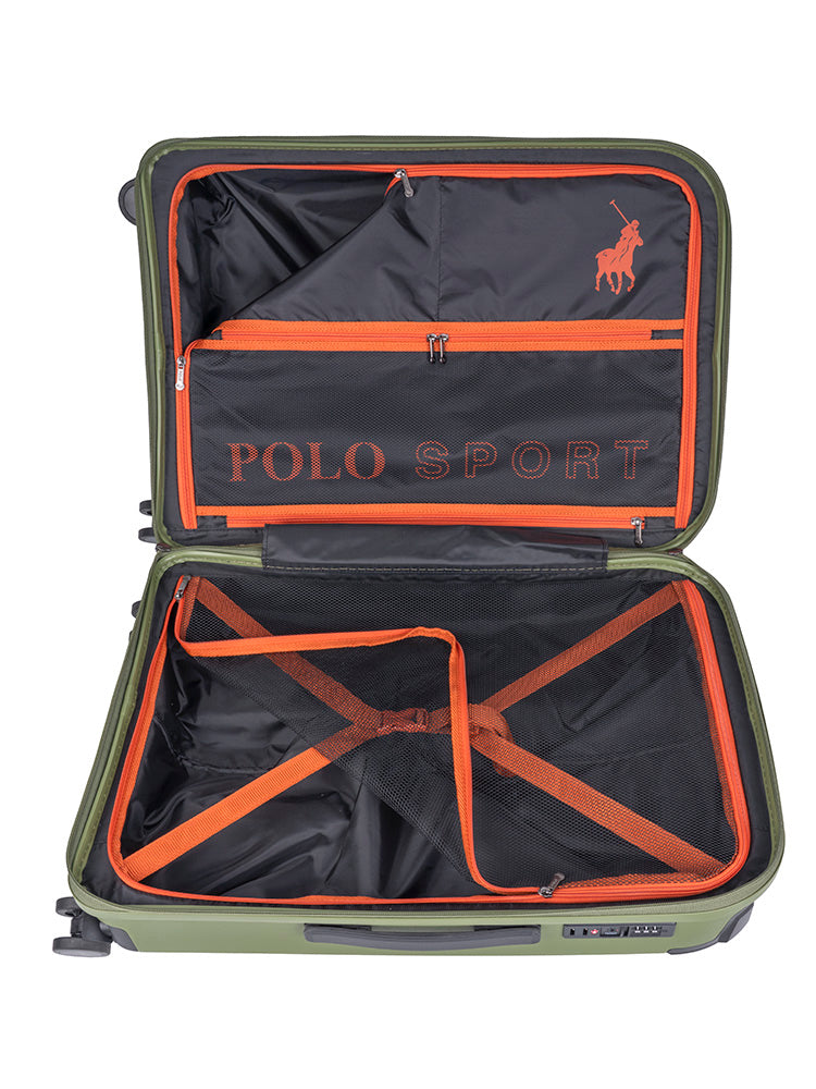 Sport Hard Shell Medium Trolley Case - Green