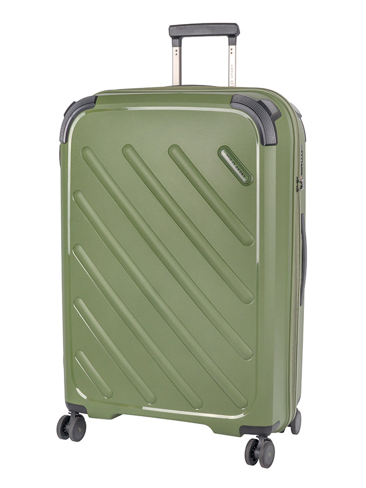 Sport Hard Shell Large Trolley Case - Green
