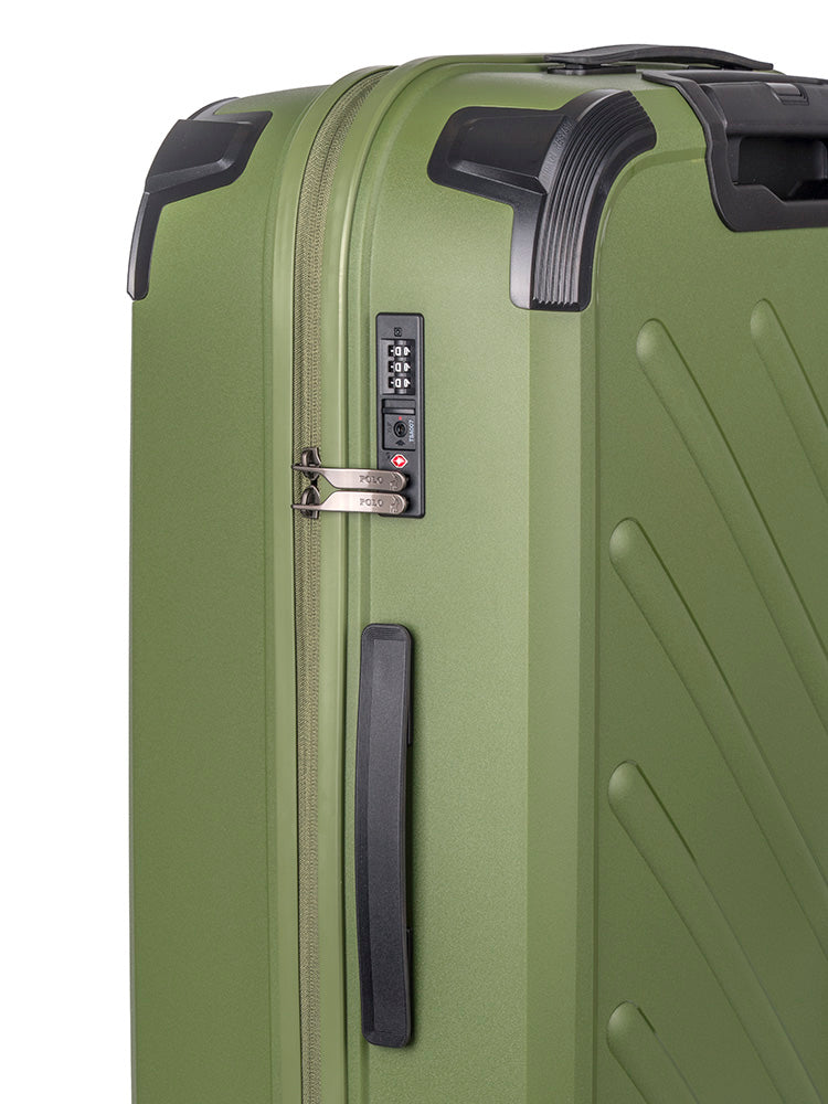 Sport Hard Shell Large Trolley Case - Green