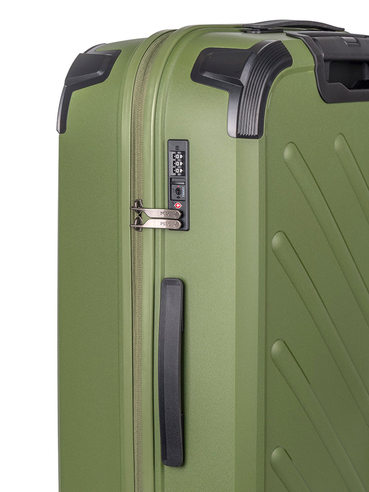 Sport Hard Shell Large Trolley Case - Green