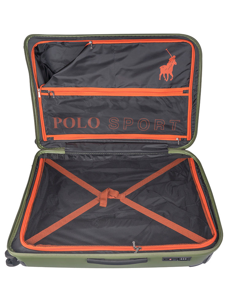 Sport Hard Shell Large Trolley Case - Green
