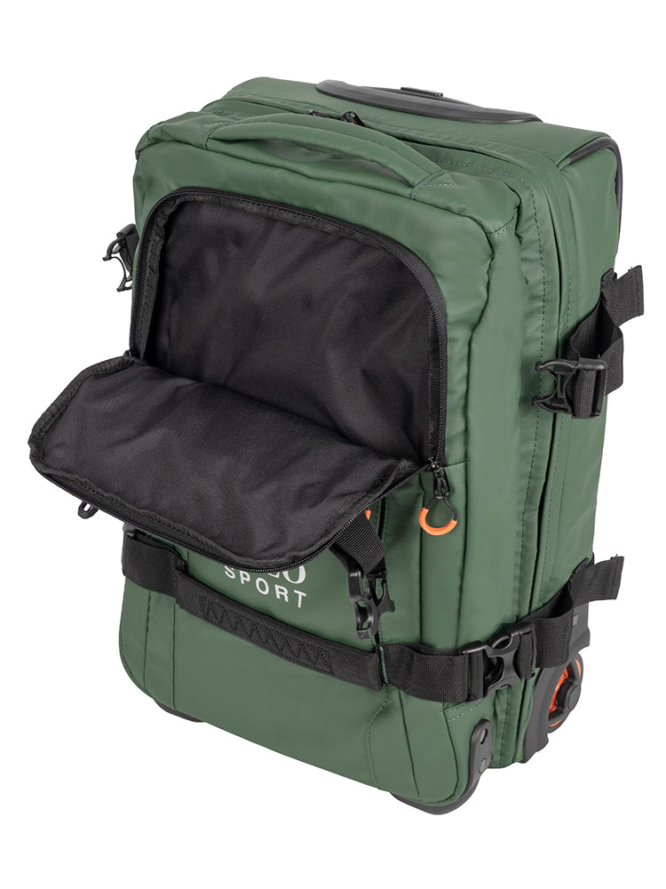 Sport Trolley Duffle-Carry On Bag - Green