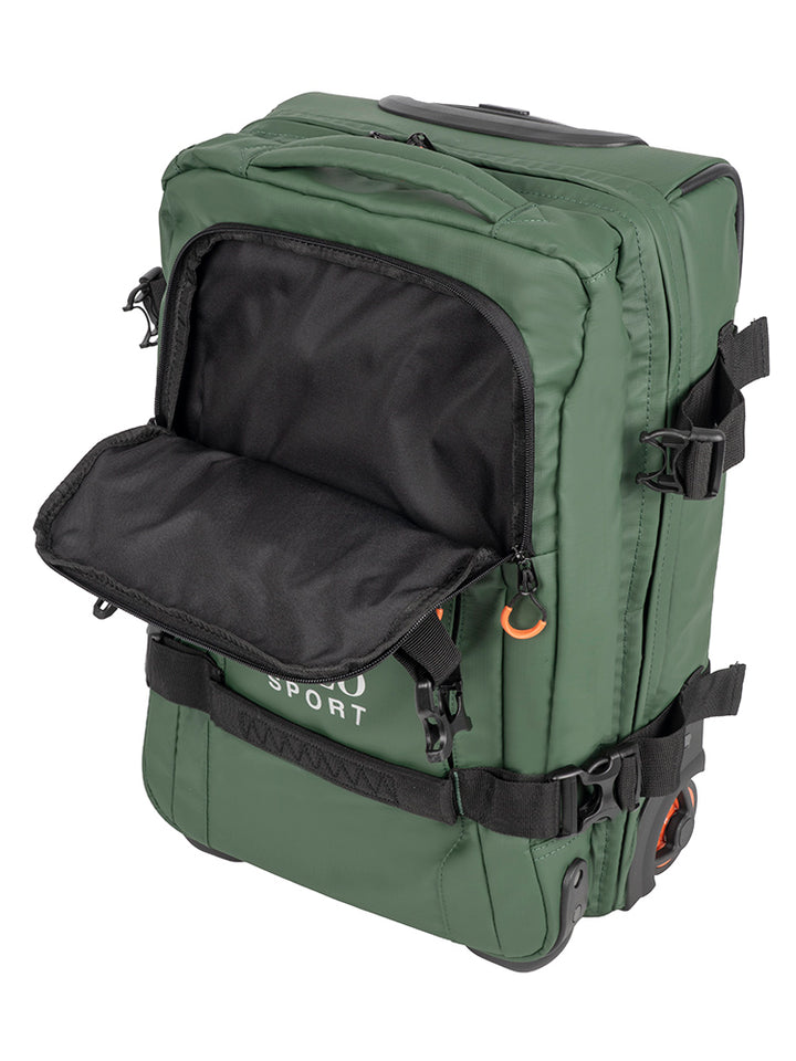 Sport Trolley Duffle-Carry On Bag - Green