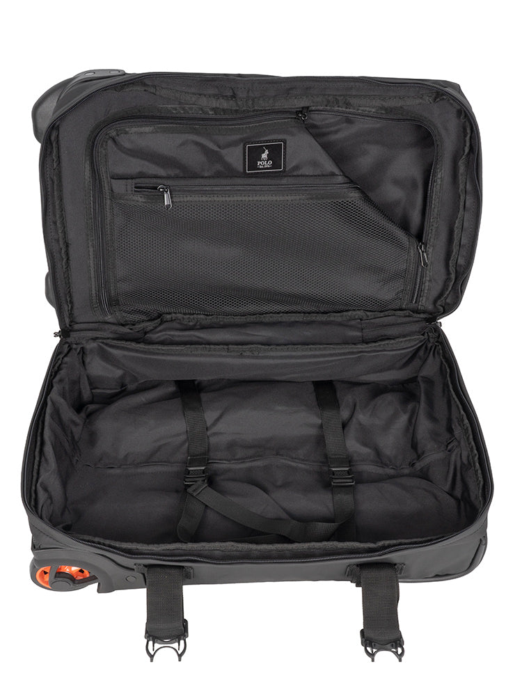Sport Trolley Duffle-Carry On Bag - Black
