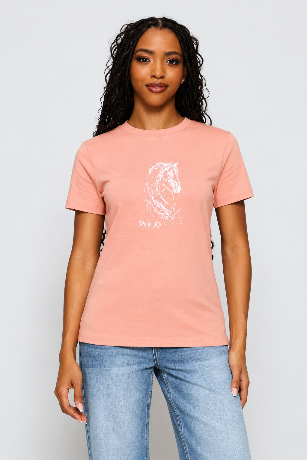Polly Printed T-Shirt - Rose