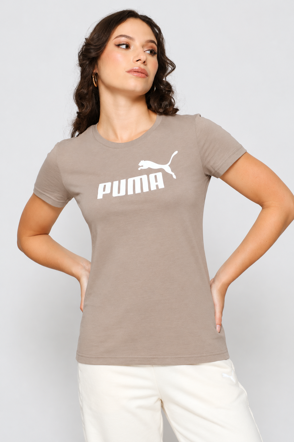 Essential  No. 1 Logo Tee - Stone Grey