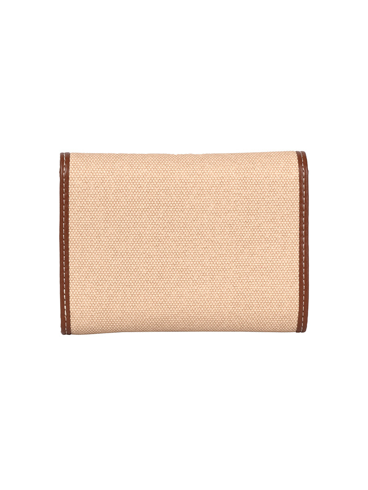 Sahara Compact Trifold Purse - Tan