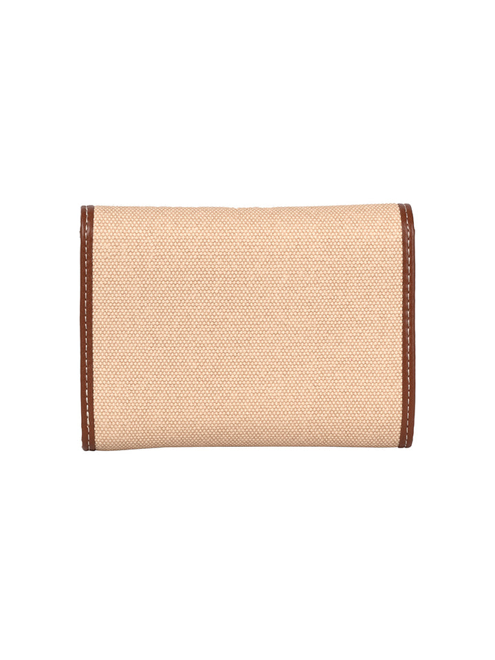 Sahara Compact Trifold Purse - Tan