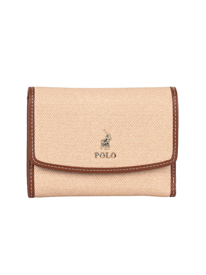 Sahara Compact Trifold Purse - Tan