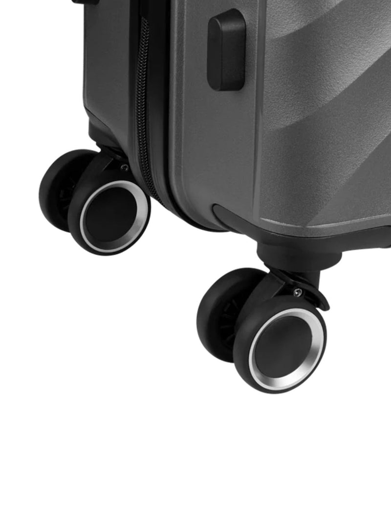 Quartz PP 4-Wheels Spinner Luggage - Silver