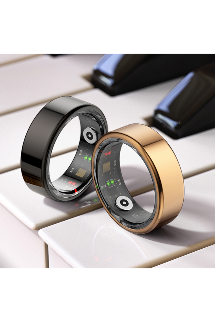 R02 Smart Ring 3 ATM Fitness Tracker - Black