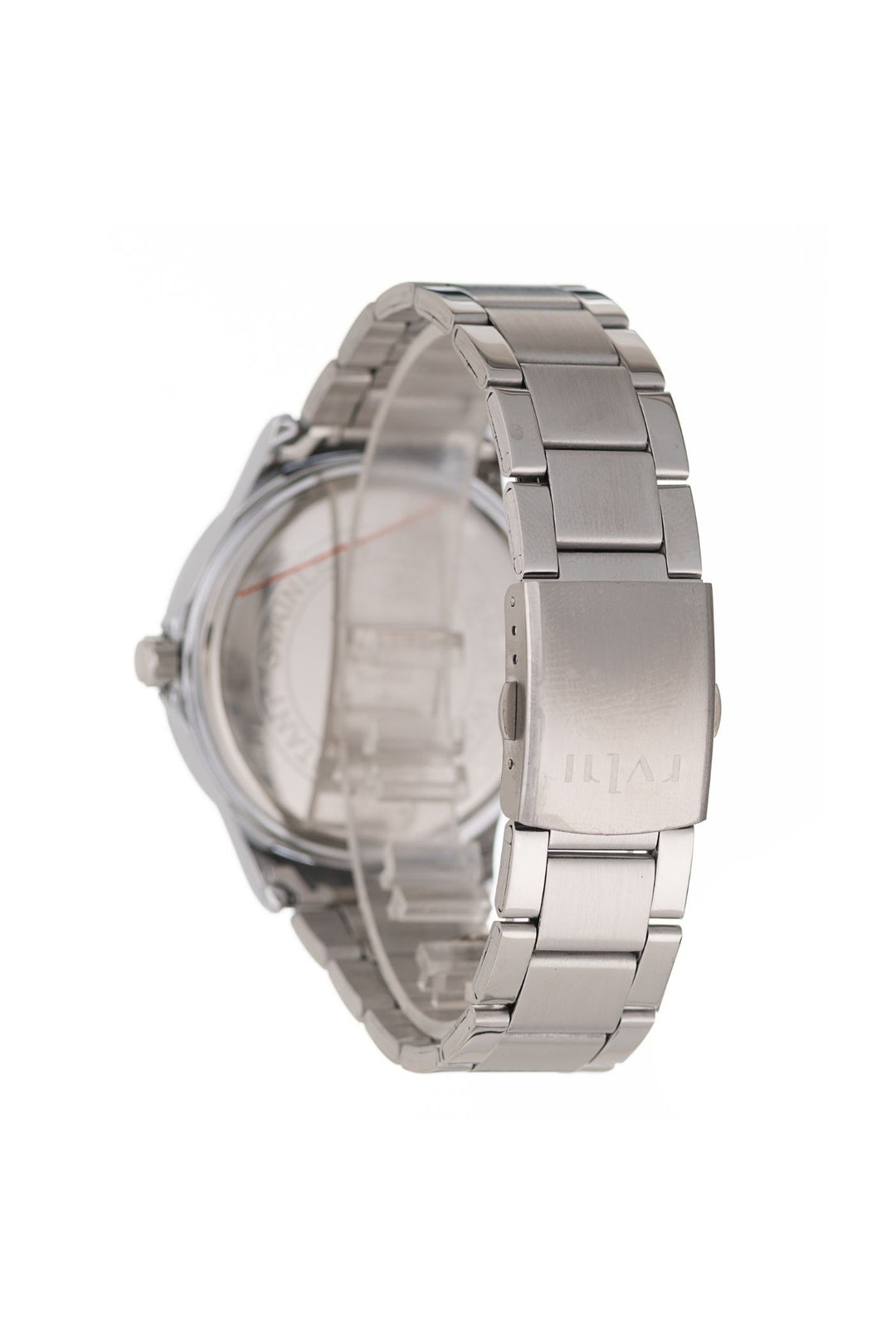 Silver Case & Navy Dial Silver Strap Watch - Silver