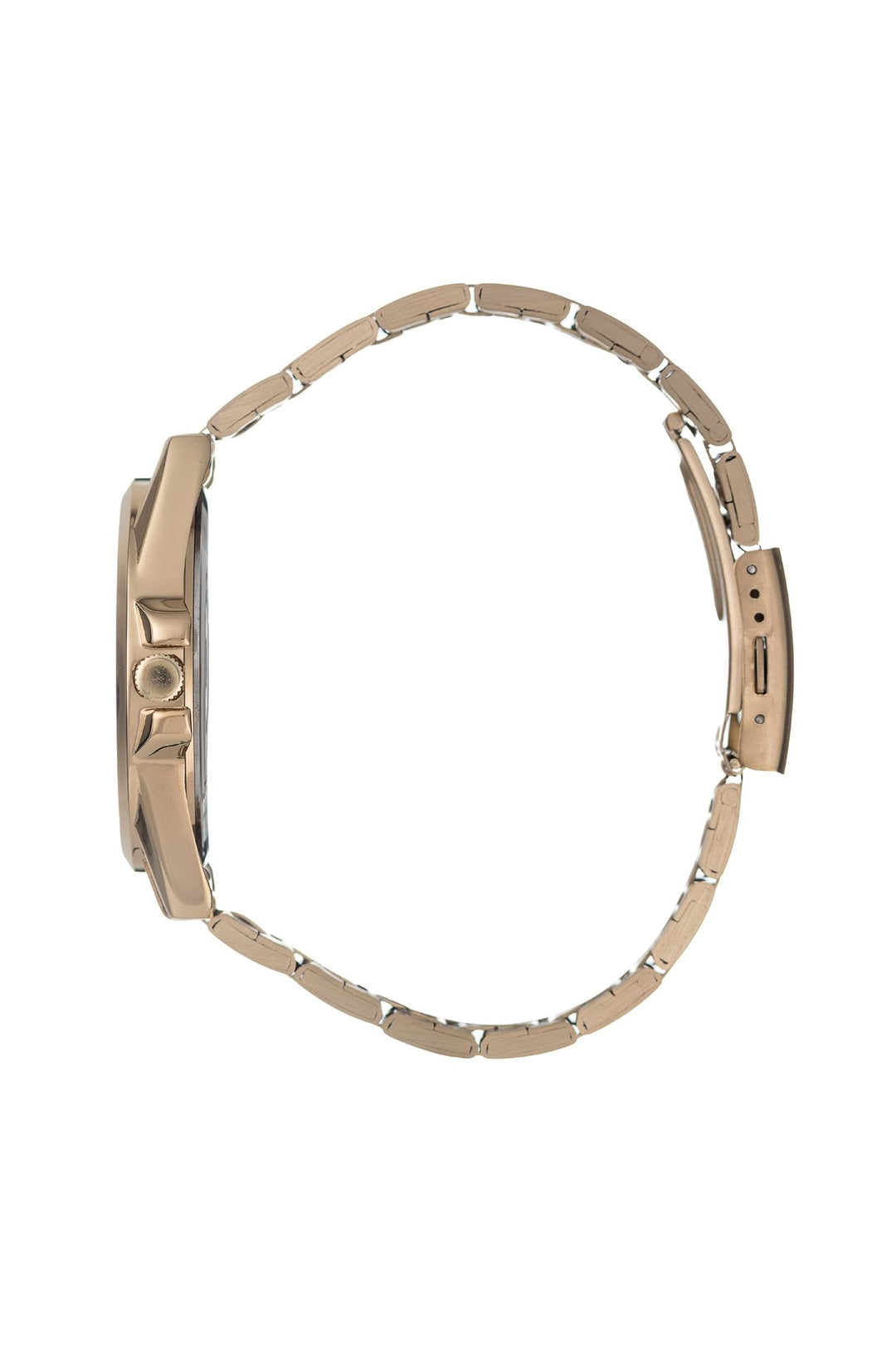 42mm Gold Case With Black Dial & Gold Metal Bracelet Watch - Black