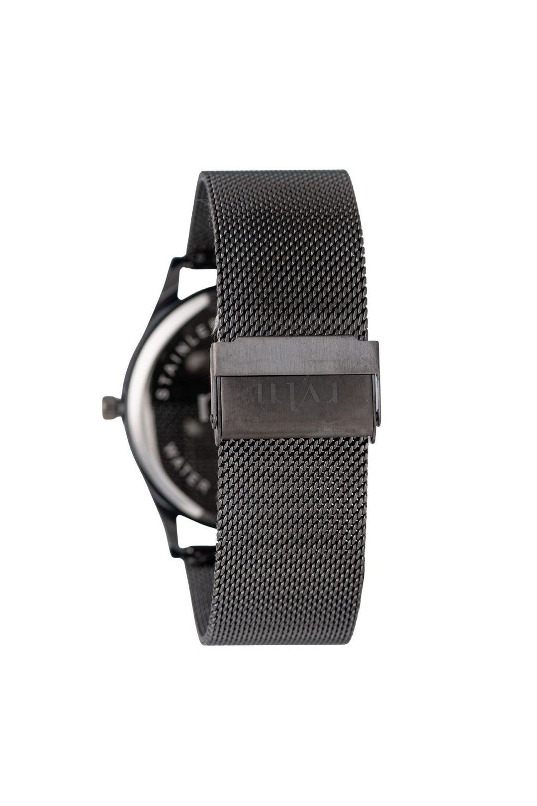 42mm Gunmetal Case & Mesh Band Navy Dial Watch - Gunmetal