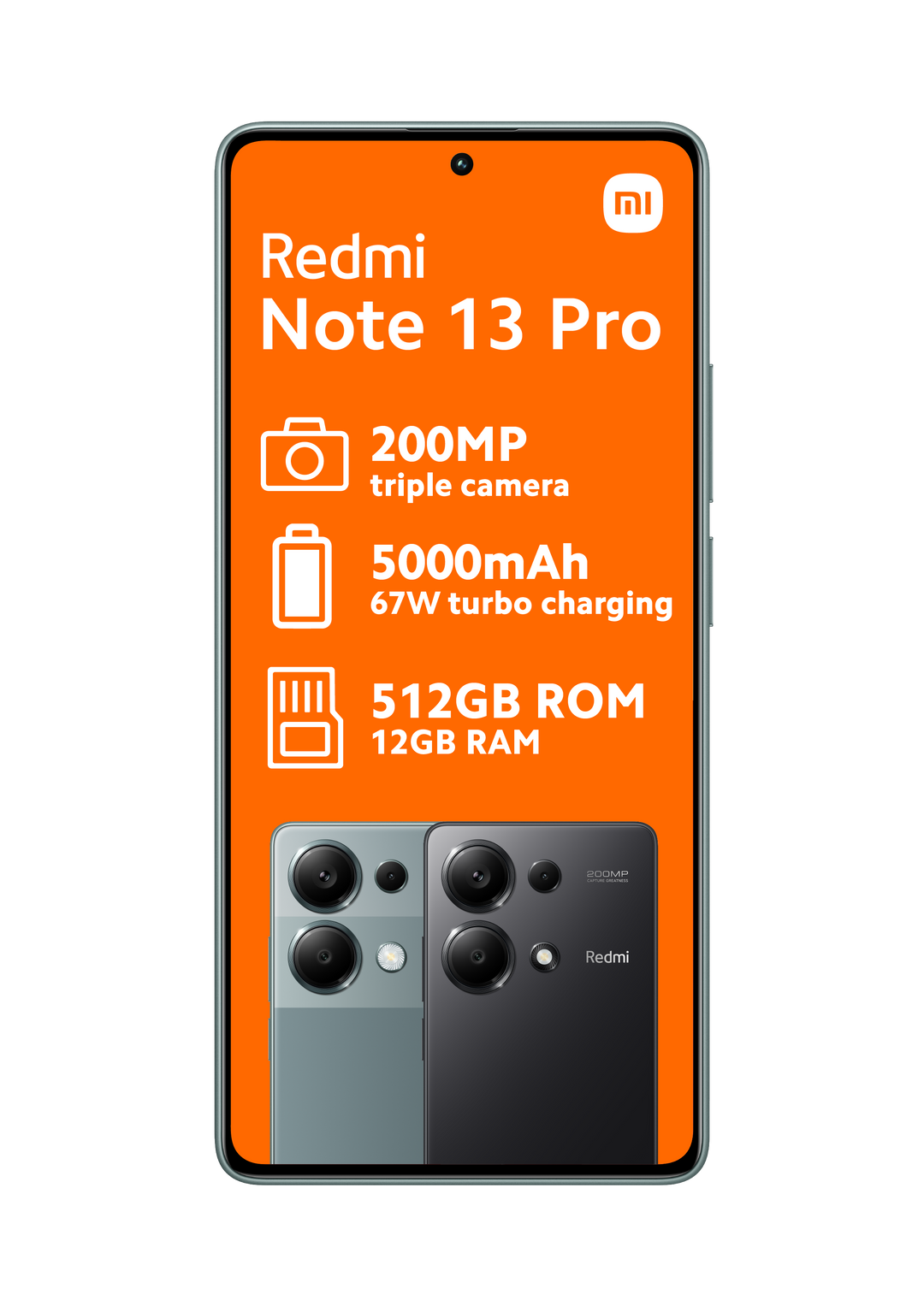 Redmi Note 13 Pro Cellphone - Midnight  Black