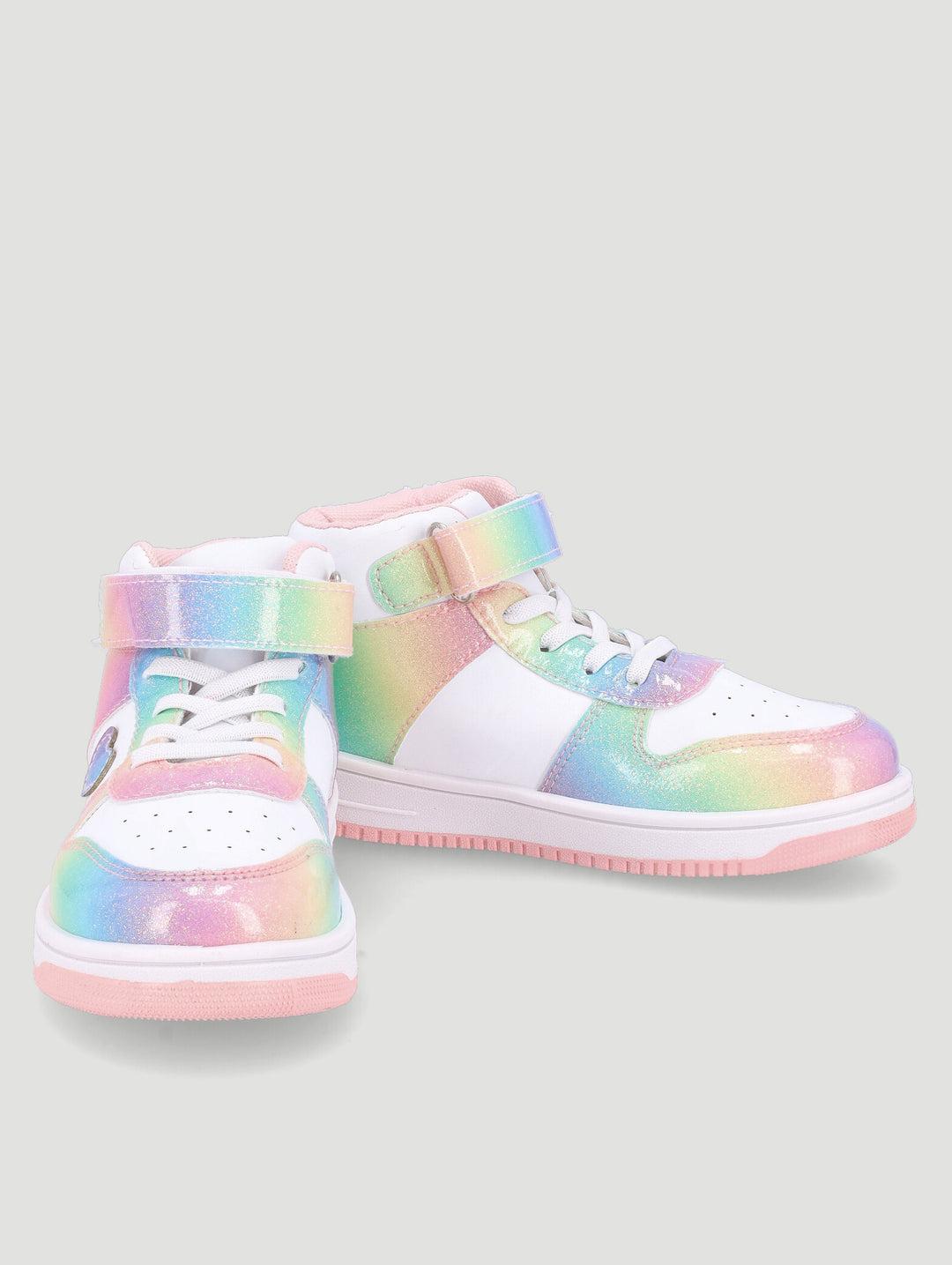 Pre-Girls Rainbow Glitter High-Top Sneaker