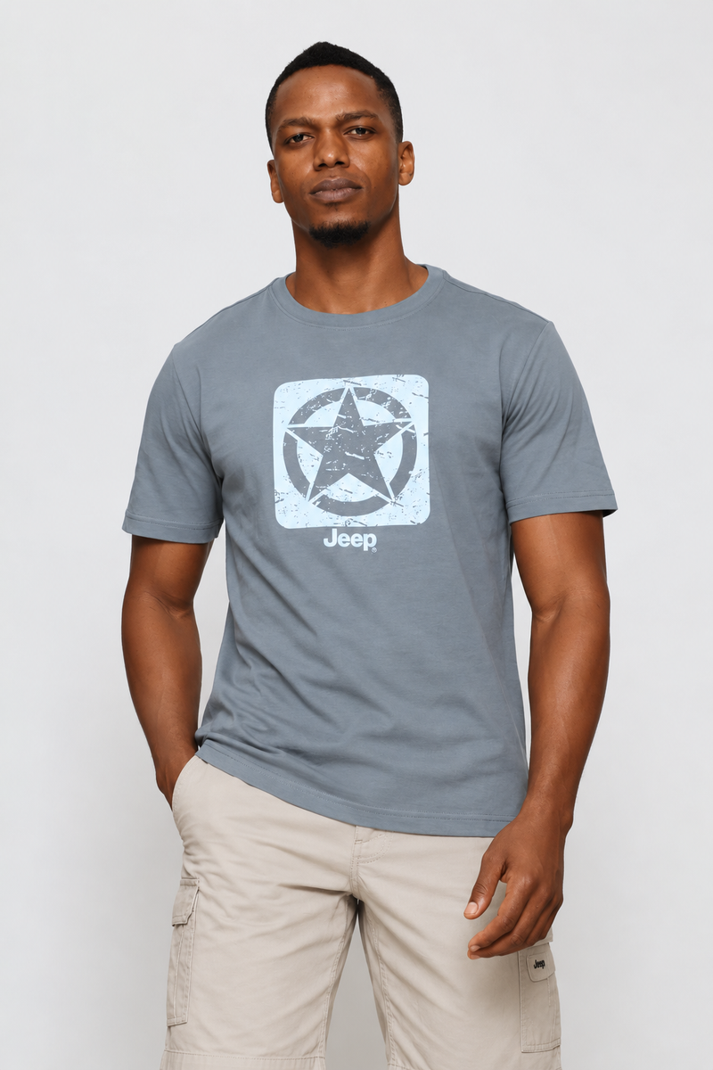 Core Logo Star Tee - Charcoal