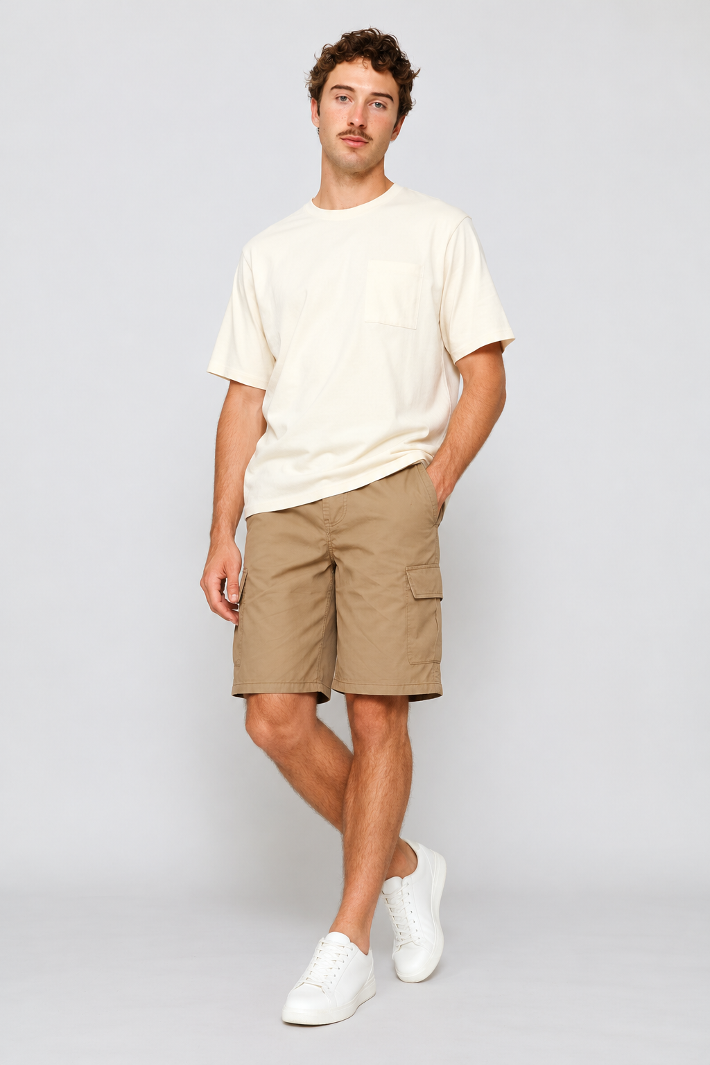 Heavy Weight Pocket Tee - Ecru