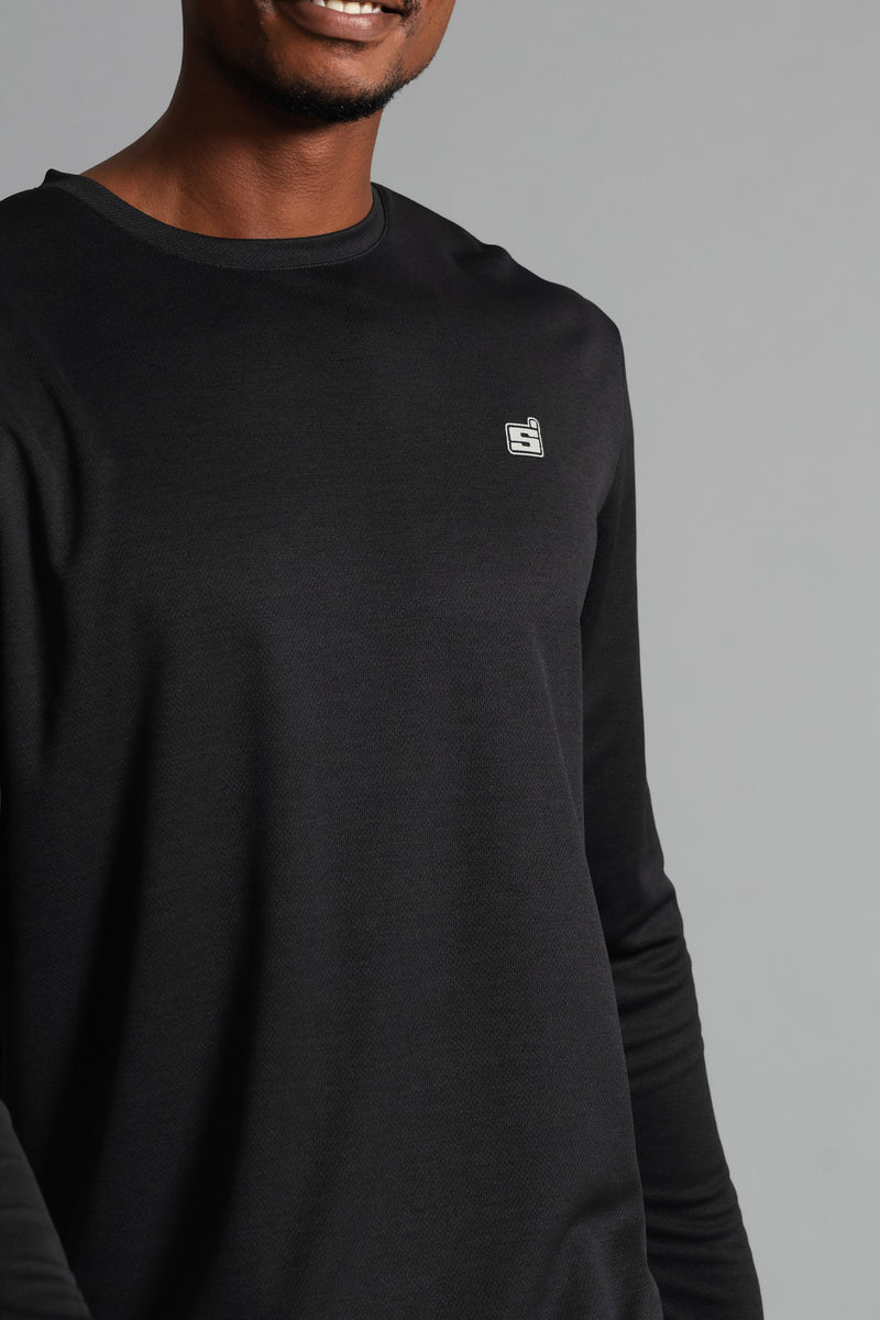 S ACTIVE Performance Long Sleeve T-Shirt - Black