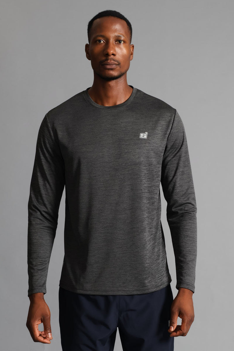S ACTIVE Performance Long Sleeve T-Shirt - Charcoal