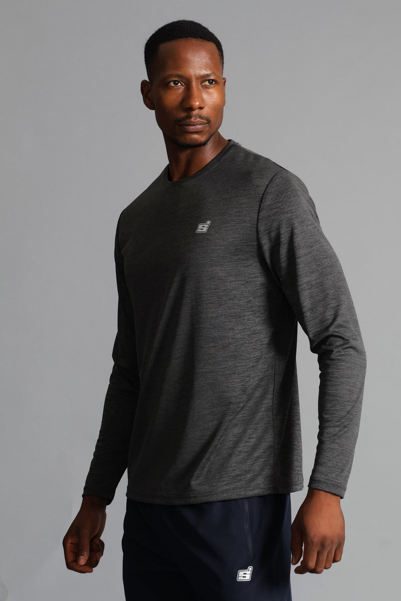 S ACTIVE Performance Long Sleeve T-Shirt - Charcoal