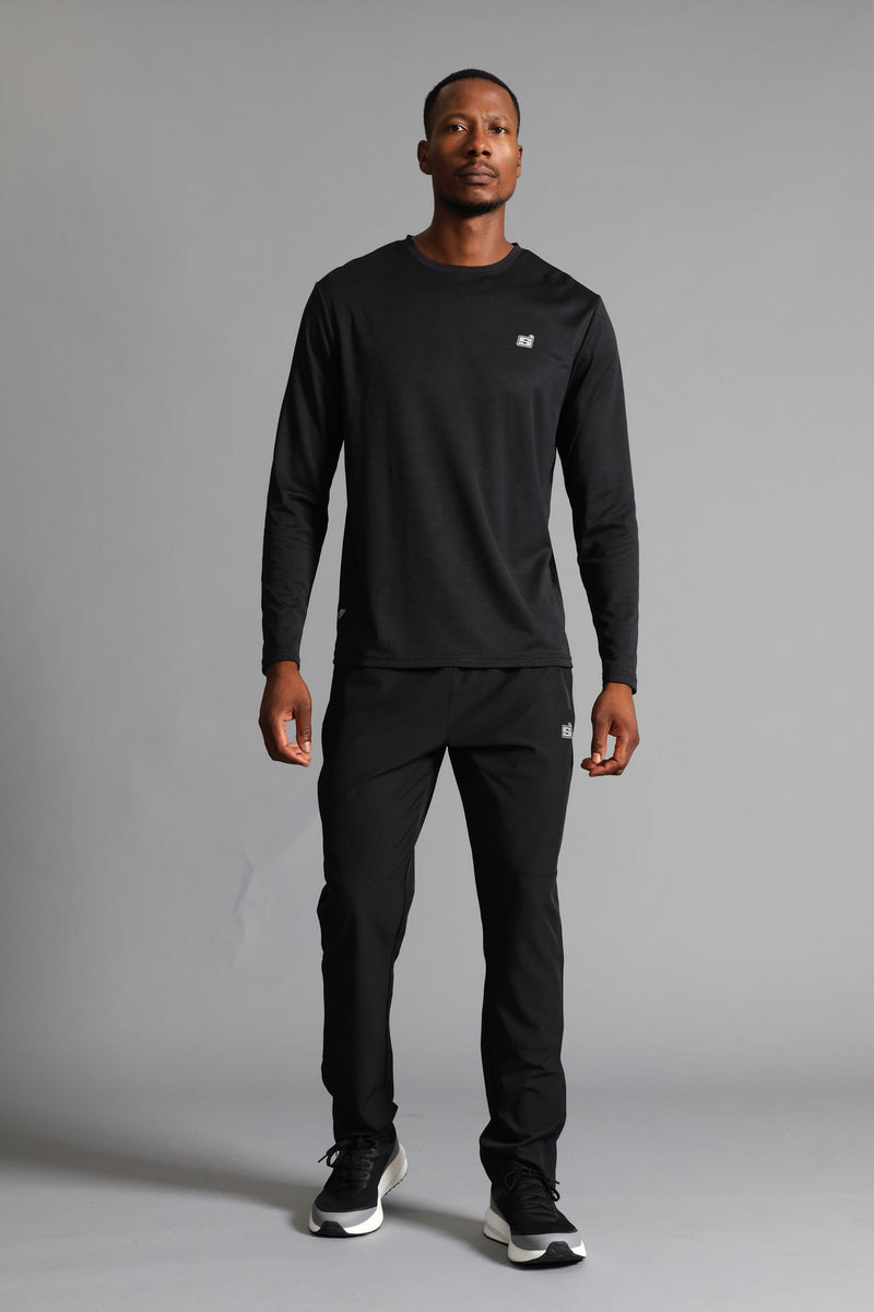 S ACTIVE Performance Long Sleeve T-Shirt - Black