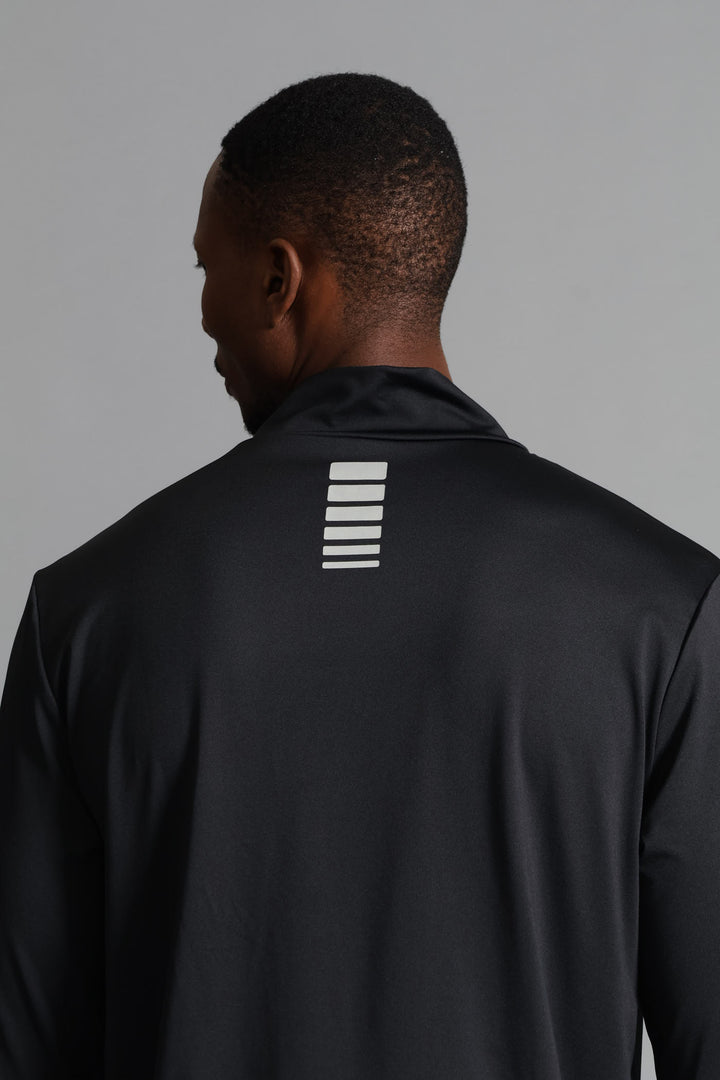 S ACTIVE 1/4 ZIP Active Top - Black