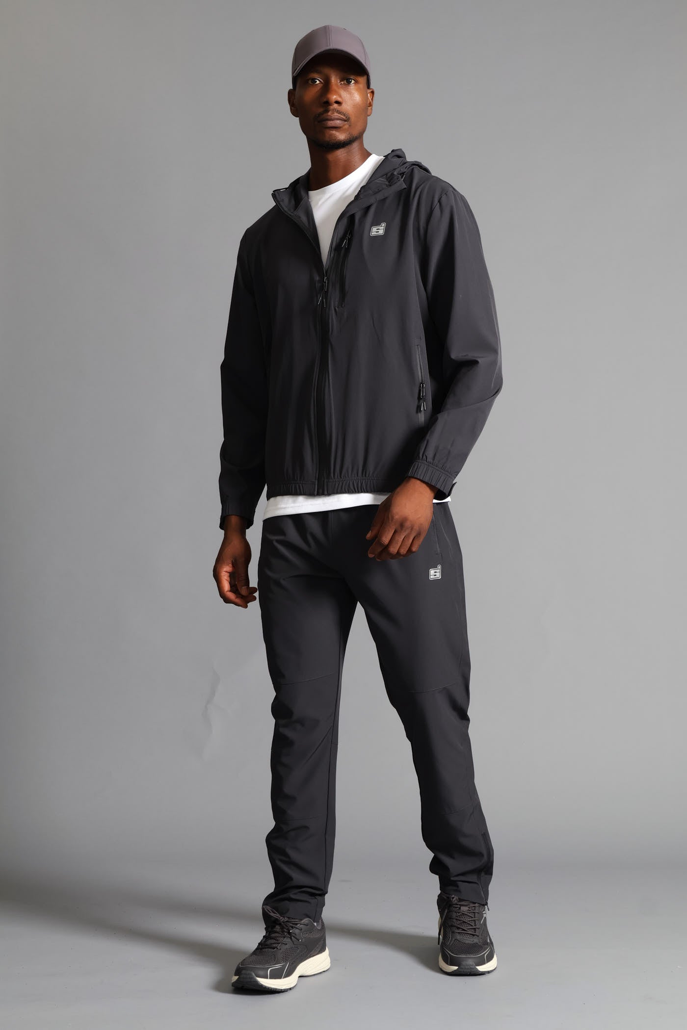 Mens S ACTIVE ZIP Through Jacket - Charcoal – Edgars