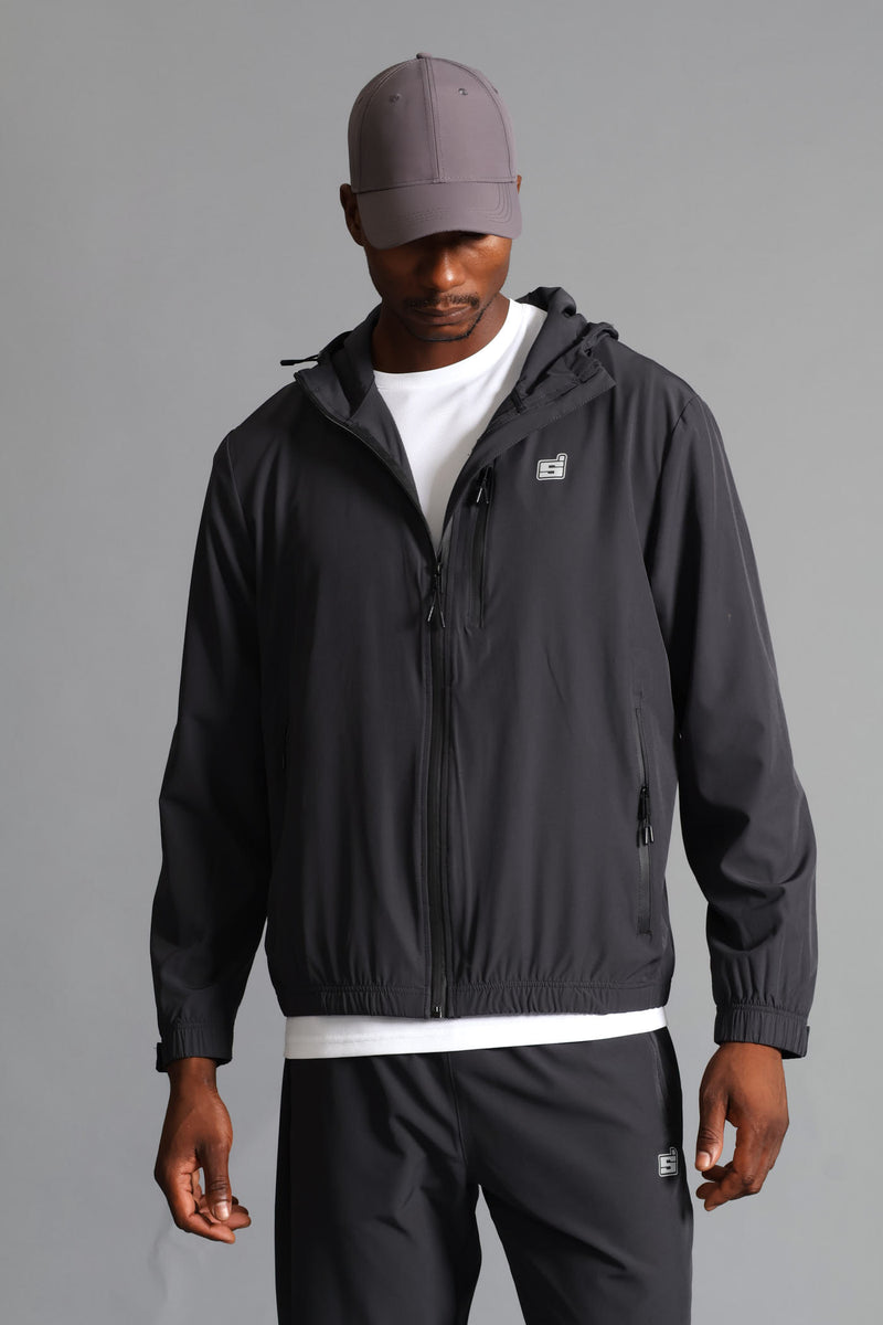Mens S ACTIVE ZIP Through Jacket - Charcoal – Edgars