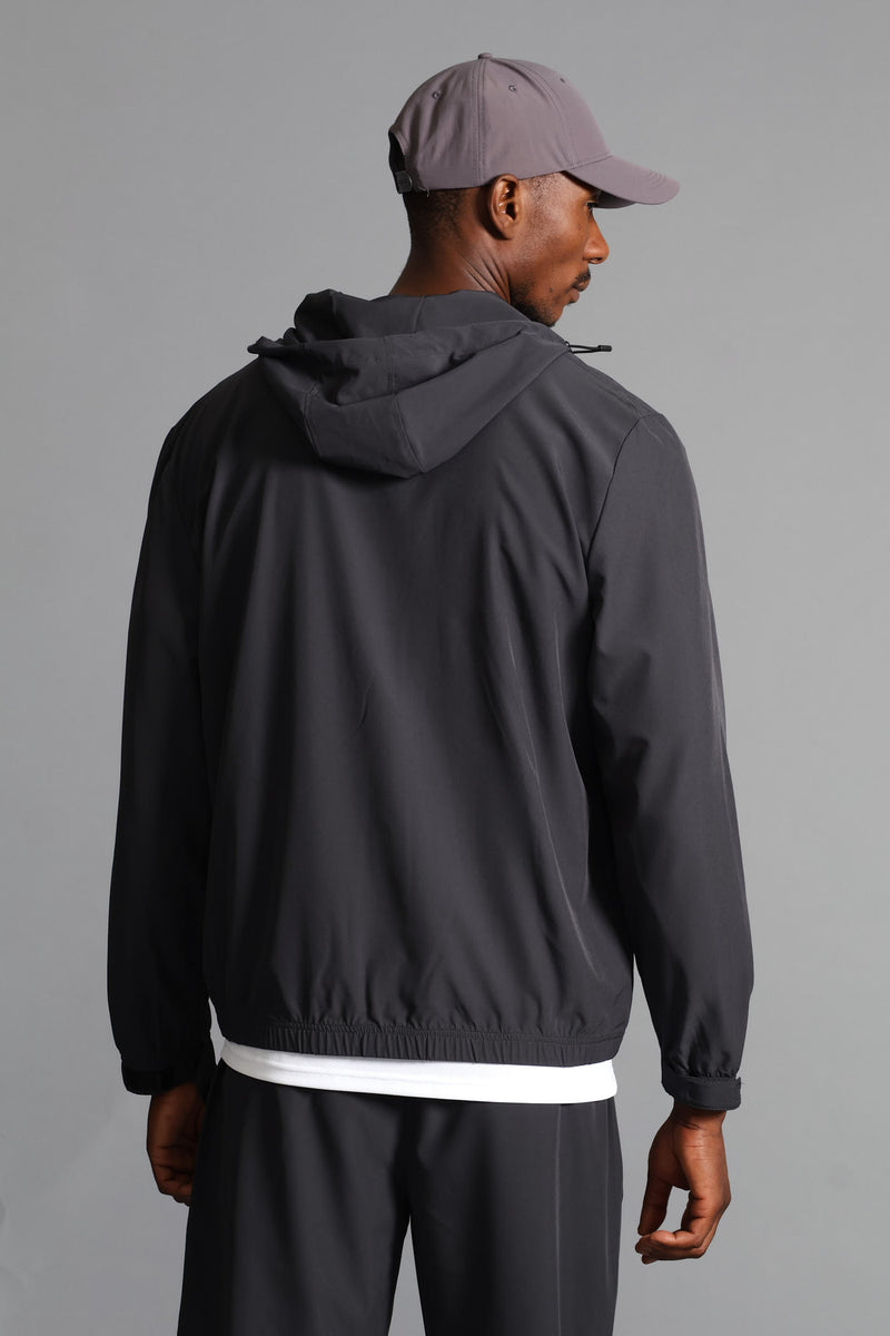 S ACTIVE ZIP Through Jacket  - Charcoal