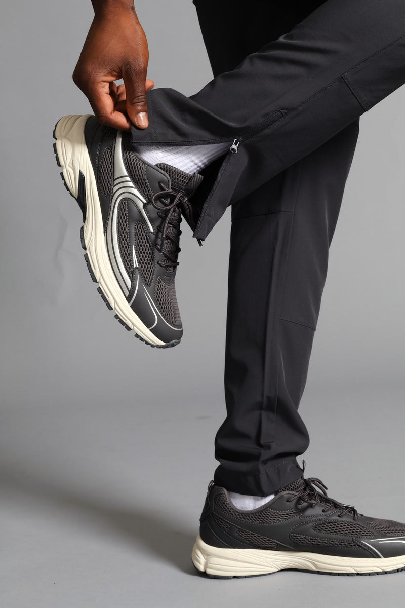 S ACTIVE Woven Trackpant  - Charcoal