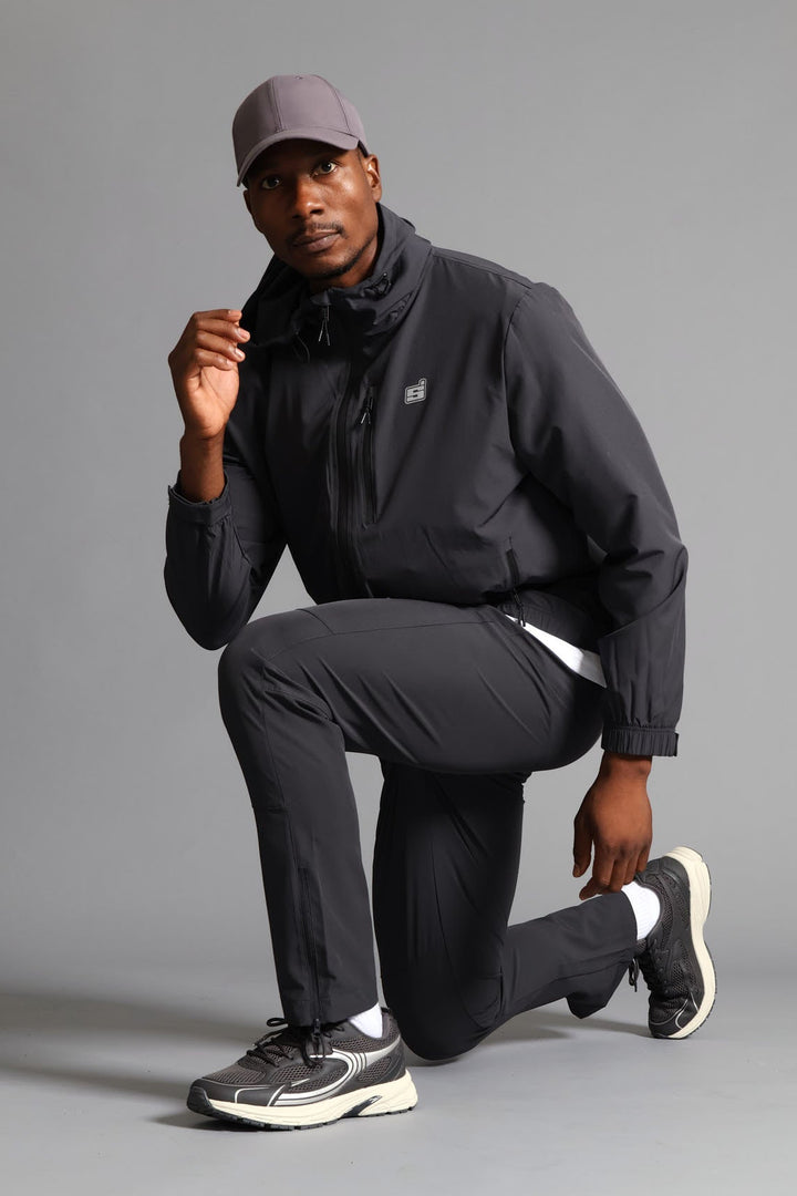 S ACTIVE Woven Trackpant  - Charcoal