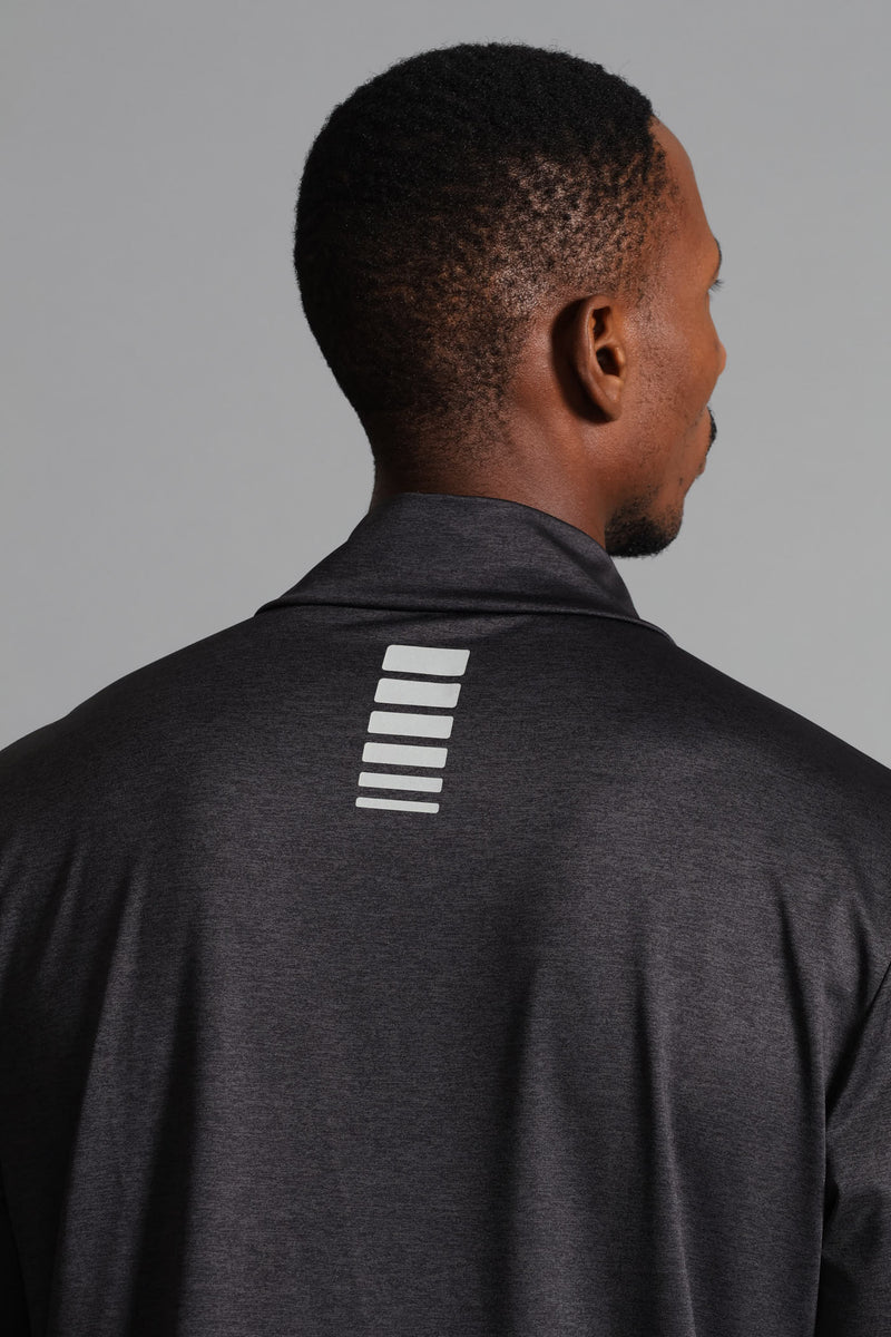 S ACTIVE 1/4 ZIP Active Top - Charcoal