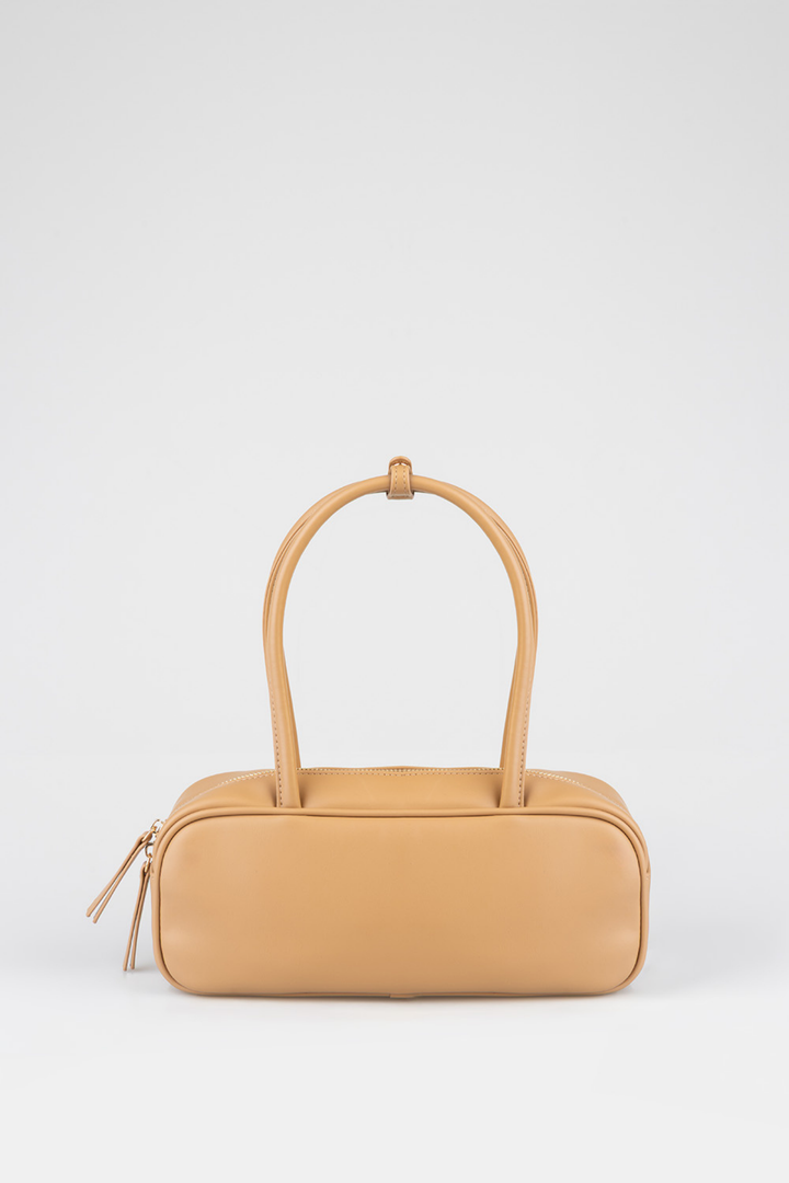 Hadley Top Handle Bowler Bag - Brown