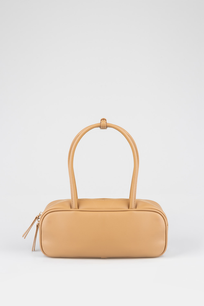 Hadley Top Handle Bowler Bag - Brown