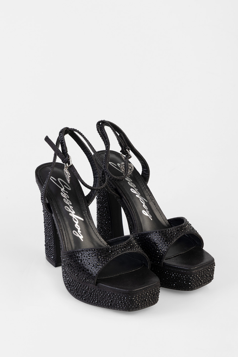 Luna Platform Heel - Black