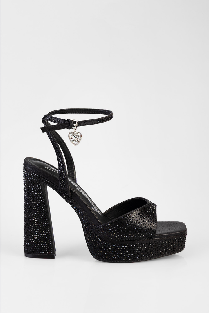 Luna Platform Heel - Black