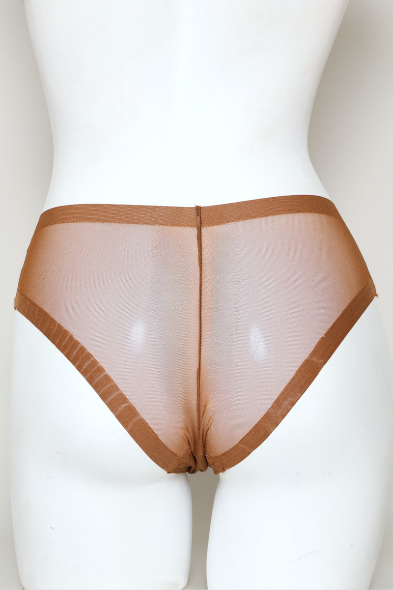 2 Pack Brief Panties - Mocha/Black